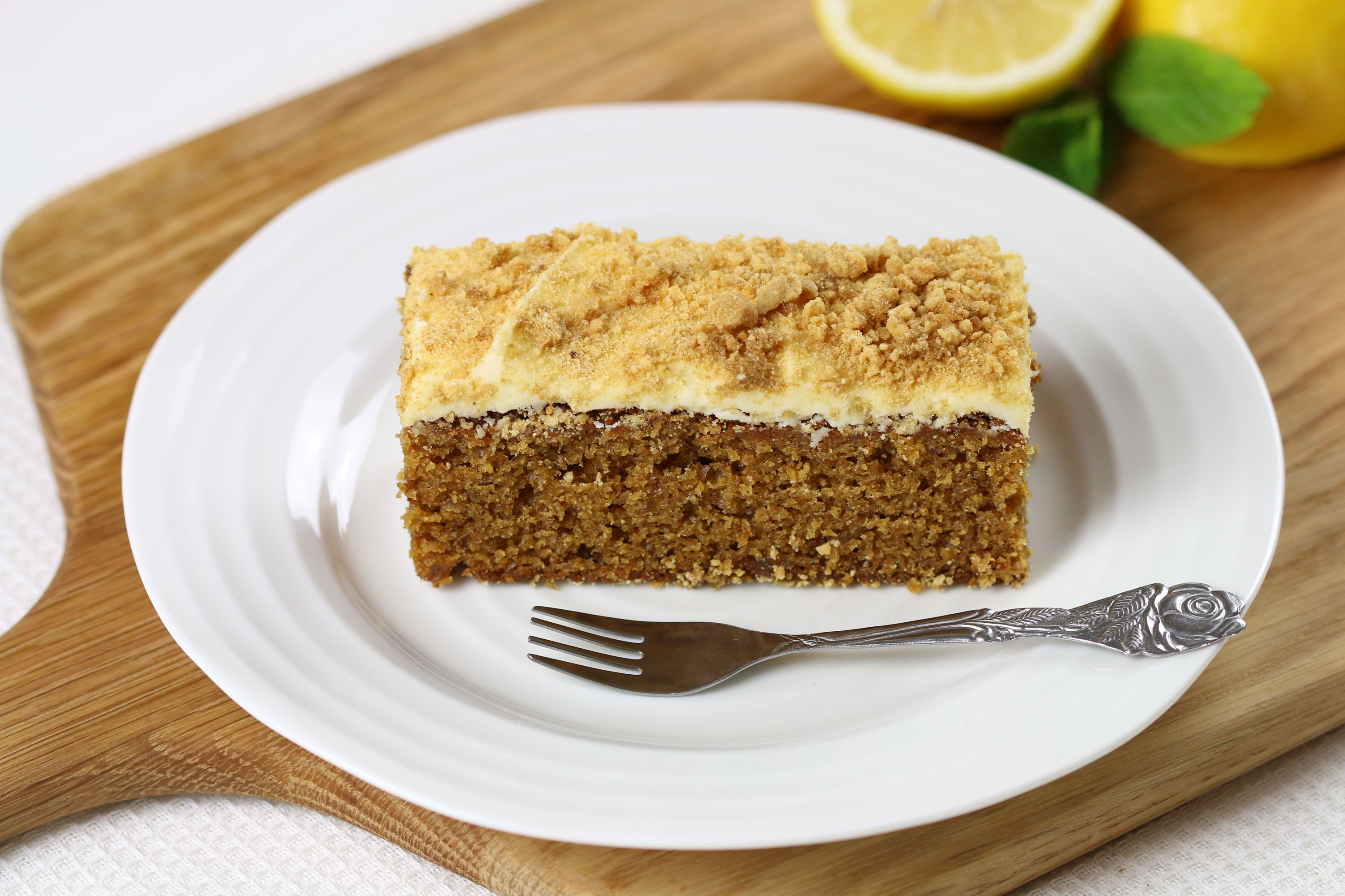 Ginger & Lemon Crumble Slice Sidoli