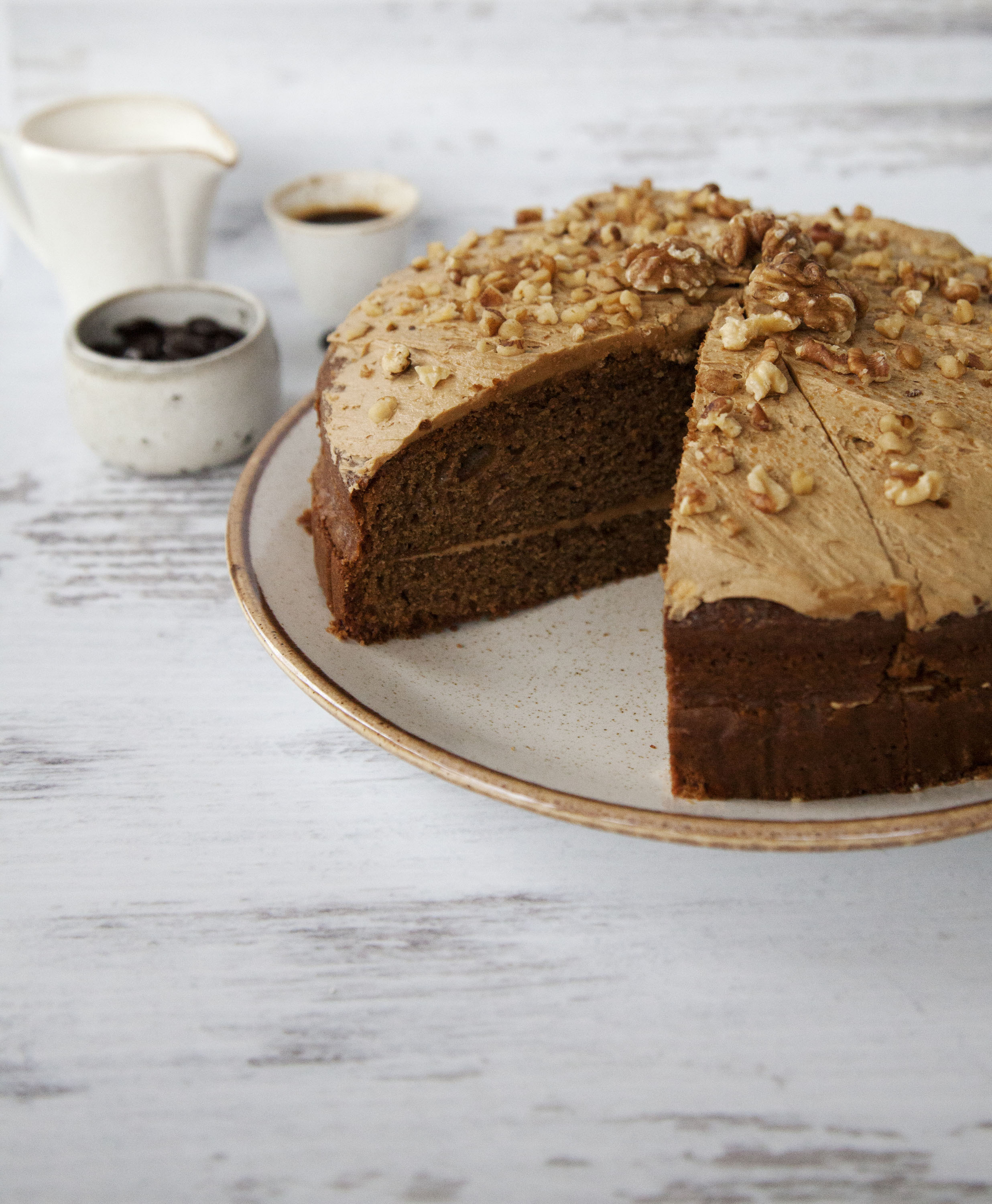 Coffee & Walnut Cake - Sidoli